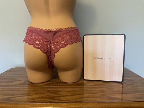 *Neu mit Etikett* *Victoria’s Secret* *BBV* Schimmer Spitze & Micro Tanga Höschen, M, Lady👠Pink - Bild 3 von 12