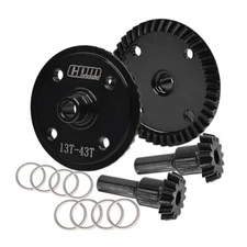 GPM Harden Steel #45 F/R Diff Bevel Gear 43T & Pinion Gear 13T : 1/7 Infraction