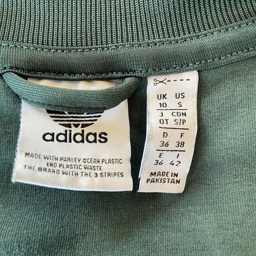 Adidas Long Sleeve Full Zip Green Logo Sweater/Jacket Small - Picture 10 of 19