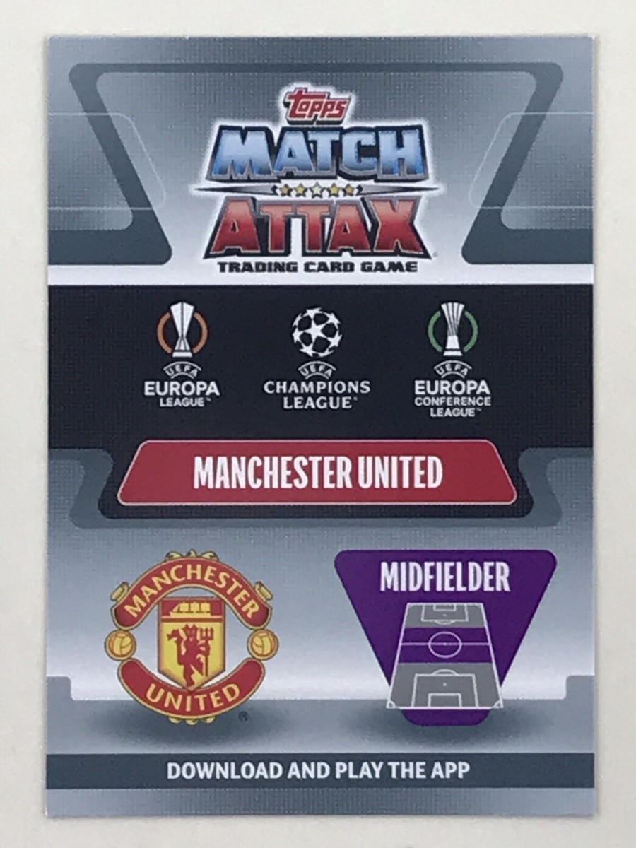 Bruno Fernandes 2021-22 Topps Match Attax UCL 100 Club #455 Bruno Fernandes 2021-22 Topps Match Attax UCL 100 Club #455