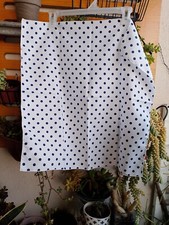 Vintage White And Black Small Polka dot Scarf 100% Polyester WPL209 Made In USA