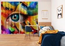 3D Charming Eyes G8200 Photo Blockout Curtain Fabric Window Erin 2023