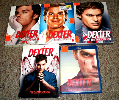 DEXTER - COMPLETE FIRST SECOND THIRD SIXTH SEVENTH 1 2 3 6 7 SEASONS - 19 DVDs !