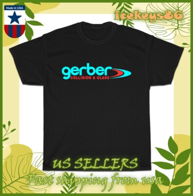 Gerber Collision & Glass Logo Men's T-Shirt American size T Shirt
