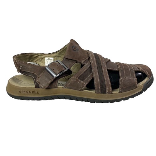 Florsheim Comfortech Brown Leather Getaway Fisherman Sandals  display picture 1