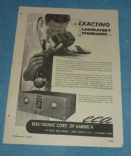 Antique 1944 Ad ECA Electronics + Stancor Transformer Company