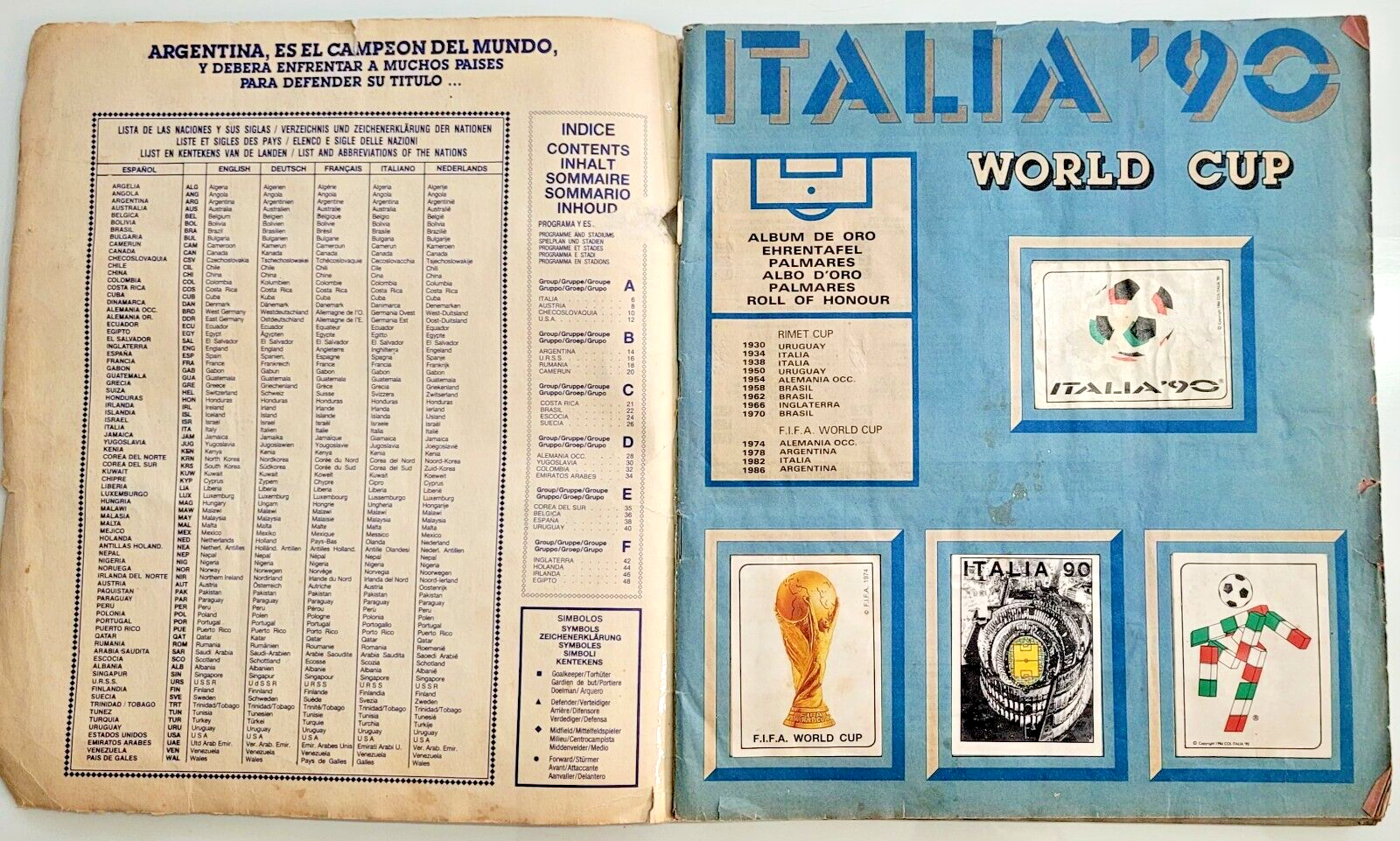 Replacement Cover World Cup Italia '90 PAL Version 