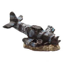 Swell Sunken Aeroplane Small Realistic-looking Ornament Fish Aquarium Decoration