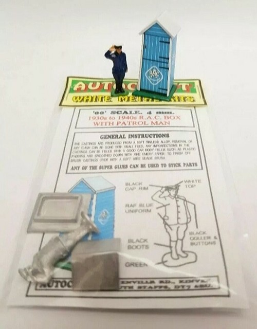 OO GAUGE 1930s - 1940s RAC BOX & PATROL MAN 1/76 4MM METAL & CARD MODEL KIT OO GAUGE 1930s - 1940s RAC BOX & PATROL MAN 1/76 4MM METAL & CARD MODEL KIT