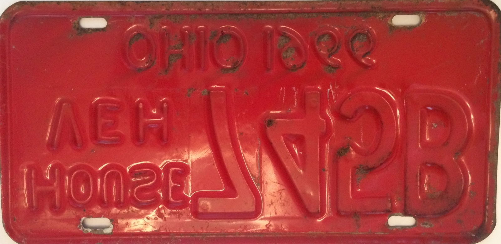 1966 VINTAGE Original OHIO License Plate 745B HOUSE VEHICLE eBay