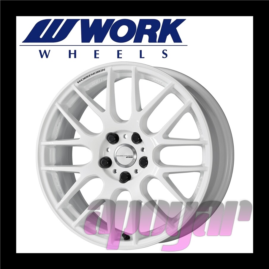 WORK EMOTION M8R WHEEL (1pcs) 18 inch 7.5J 47 5H 100 White (WHT 