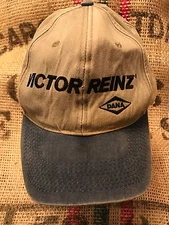 Vintage VICTOR REINZ DANA Trucker Hat , Baseball Cap, Retro, Gray & Blue, Rare