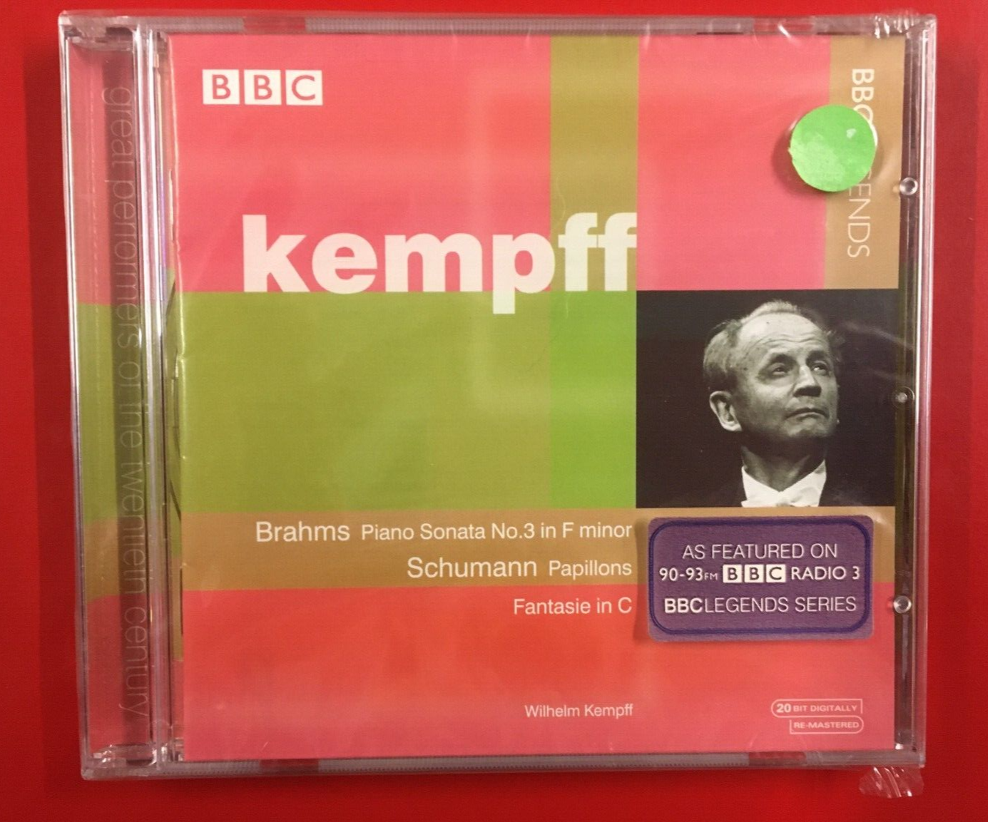 BRAHMS:PIANO SONATA 3+SCHUMANN:PAPILLONS OP2 +OP17/KEMPFF*CD NEW SEALED SIGILLAT