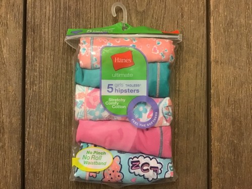 Hanes Ultimate® Girls' Cotton Stretch Hipsters 5-Pack