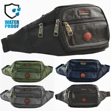 Unisex Waterproof Fanny Pack Travel Pouch Waist Shoulder Hip Adjustable Belt Bag