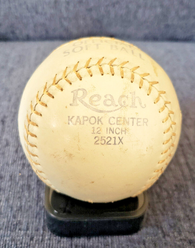Vintage 50s Reach Official Soft Ball - Kapok Center,  12" Inch #2521X