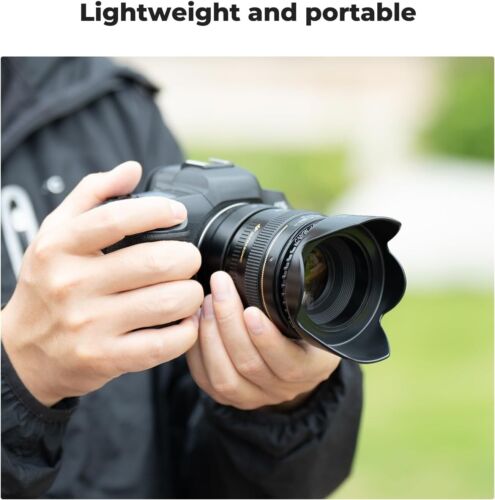 58 mm harte tulpenförmige Gegenlichtblende für Canon 18-55, 75-300, 70-300, 55-250 - Bild 5 von 7