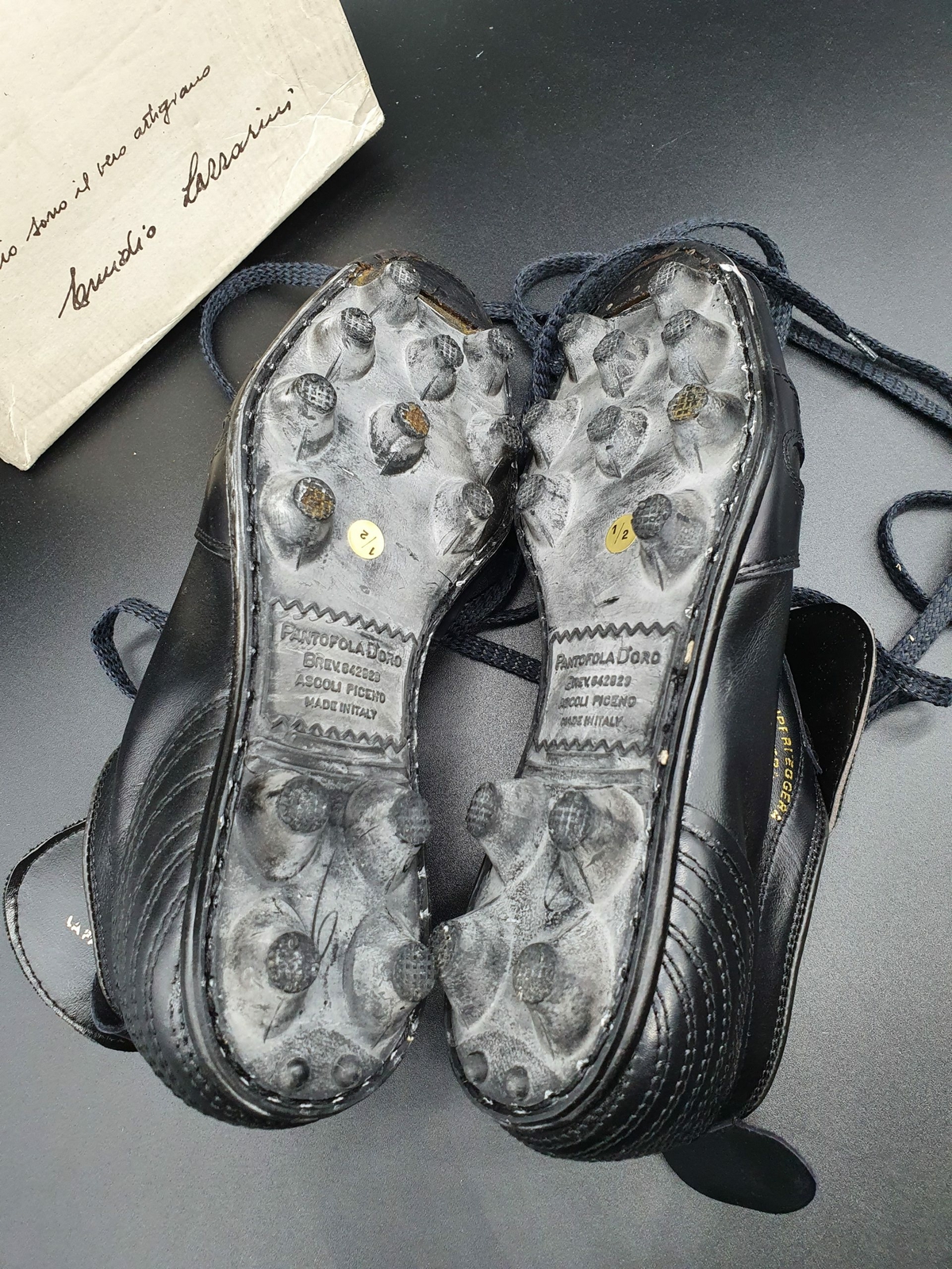 PANTOFOLA D’ORO SCARPE pantofola d'oro 38.5 CALCIO SCARPINI BOOTS SHOES VINTAGE FOOTBALL maglia