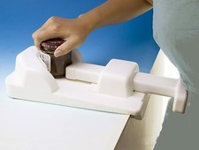 JAR AND BOTTLE HOLDER - One handed jar and bottle gripper - Belly clamp jar bott