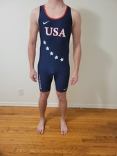 Nike Team USA singlet vintage track  field running Olympic SpeedSuit Unisuit
