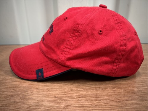 Cappello berretto baseball U.S. POLO ASSN bandiera americana rosso bordo navy cinturino regolabile - Foto 2 di 6