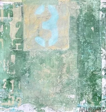 Abstract Painting on Paper, Numeric Painting, Acrylic Painting, Modern Painting