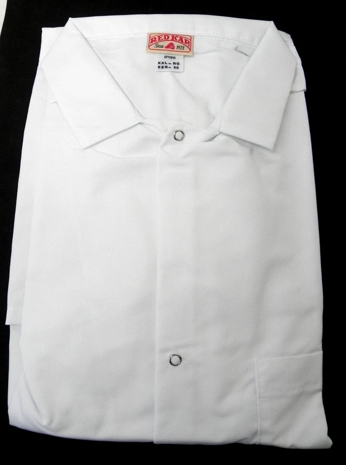 Red Kap KP70WH5 Lab Coat Cuffed Unisex XXL-Rg with 3 Front Pockets (HR) - Image 3 of 4