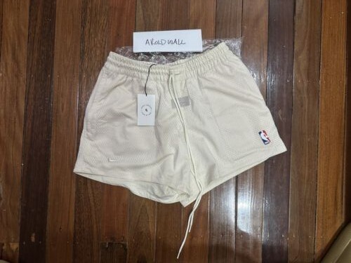 nike fear of god shorts cream