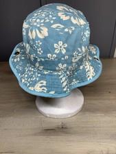 Dorfman Pacific Kinder Caps - Aussie Style Kids Bucket Hat 4-6X Blue Floral