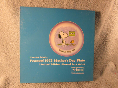 Peanuts Gang Snoopy 1973 Mother's Day Plate | eBay