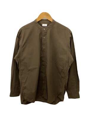 CIOTA Long Sleeve Shirt Subin Cotton Typewriter Band Collar CIOTA Long Sleeve Shirt Subin Cotton Typewriter Band Collar