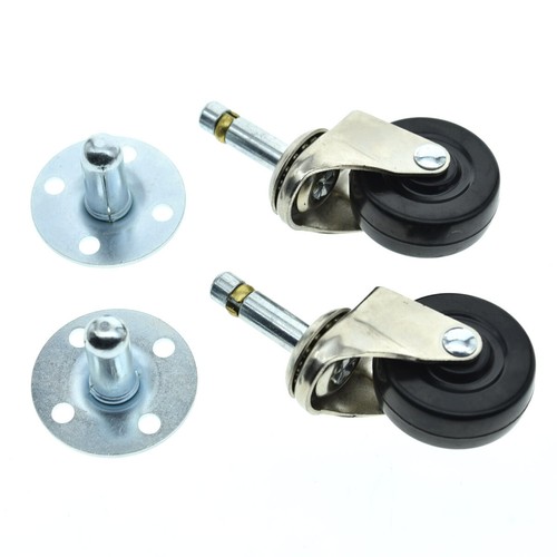 2"Heavy Duty Guitar AMP Swivel CASTERS Push-in Amplifier Wheels with Sockets - Picture 4 of 9