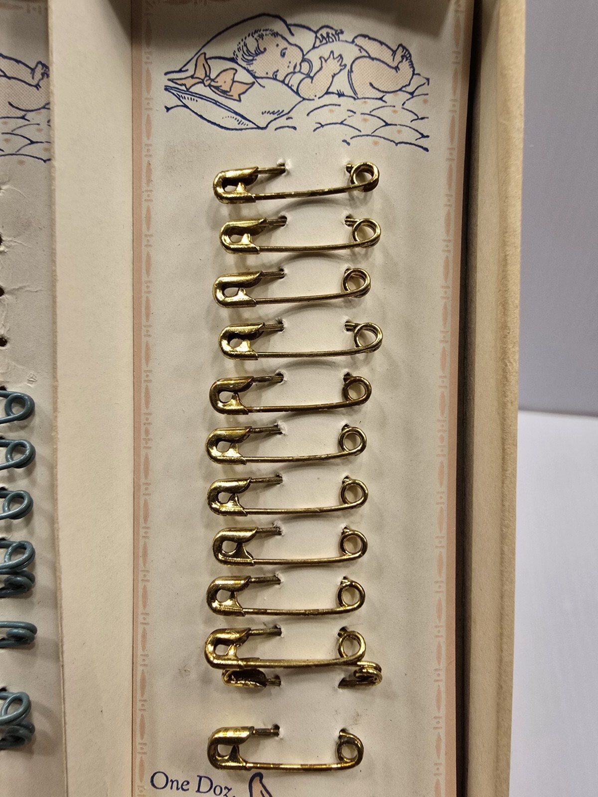 Vintage Wards Baby Set Safety Pins Cradle Pins Vanity Pins Montgomery Ward