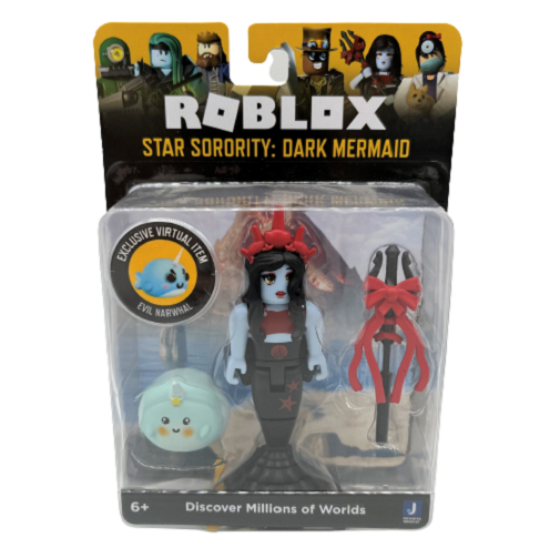 Roblox Club Celebrity Collection Star Sorority Dark Mermaid w Virtual Code NEW