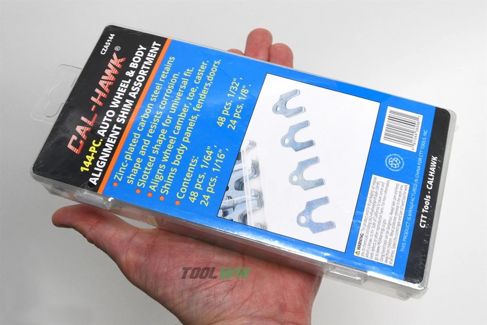 144pc Alignment Body Shim Assortment Camber Caster Toe Steel - Image 4 of 4