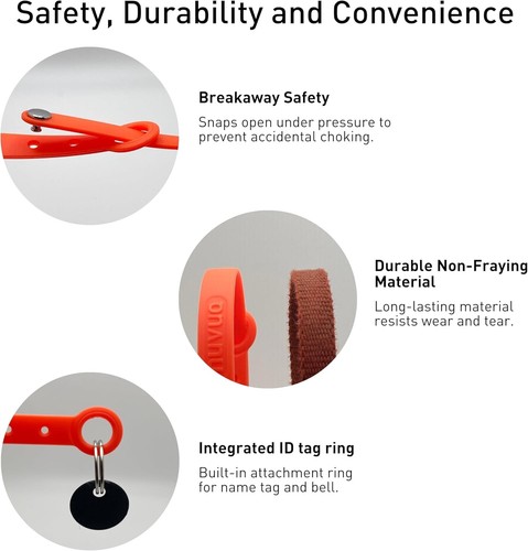 5 Pack Breakaway Cat Collar Set - Soft & Adjustable for Outdoor Adventures - Picture 5 of 11