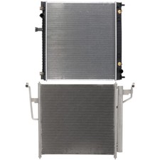 Radiator & AC Condenser Cooling Kit For 2005-2015 Nissan Armada 5.6L 5552CC V8