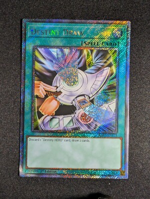 yugioh discard to draw cards Yugioh - Destiny Draw RA03-EN173 1st Edition Platinum Secret Rare NM