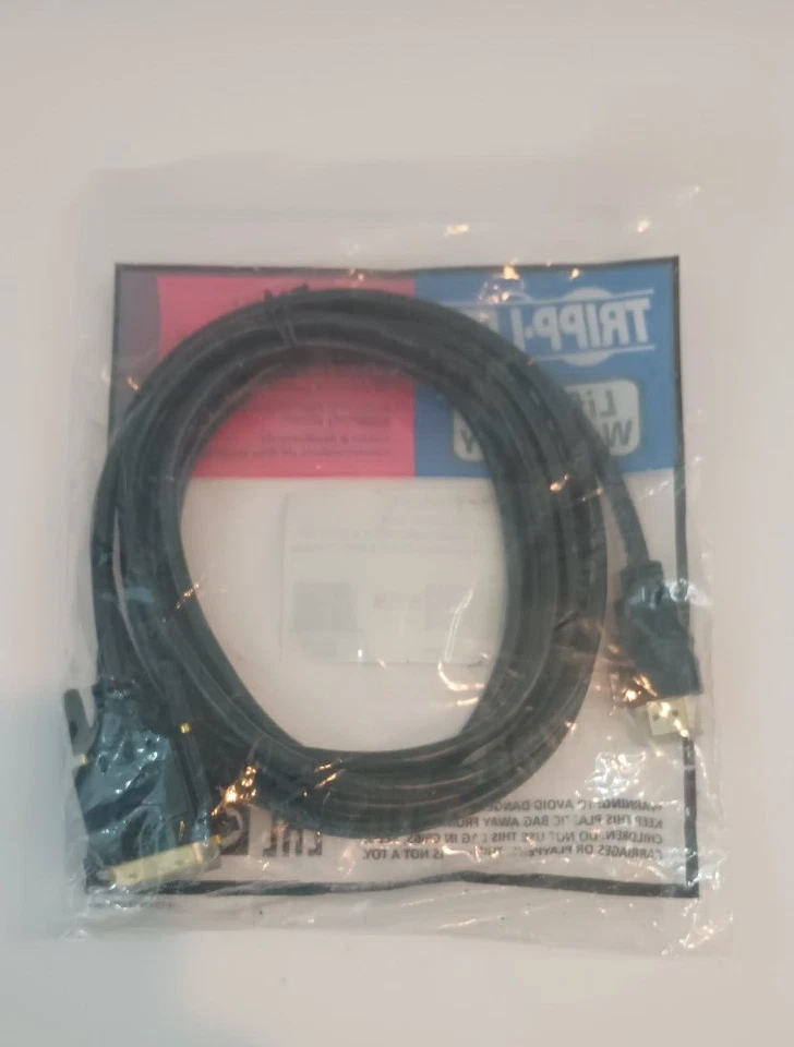 NEW Tripp Lite P566-010 Gold Digital Video Cable 10ft HDMI to DVI P566010 - Image 4 of 4
