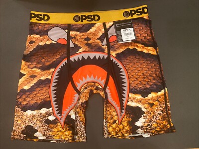 PSD MEN'S BOXER BRIEF / FIT MID / Warface Gold Skin / MEN'S SIZE Extra Large