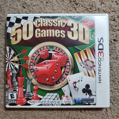 50 Classic Games 3D Nintendo 3DS original case 814290011840| eBay