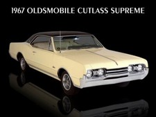 1967 Oldsmobile Cutlass Supreme New Metal Sign Beautiful Restoration
