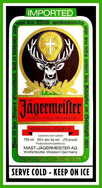 5 jagermeister liquor bottle label sticker deer stag buck logo for bar or bong for sale online ebay 5 jagermeister stag label vinyl sticker jager deer decal for bar bong laptop