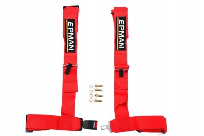 racing for seat belts sport 4-points 3'' epman red M-5125