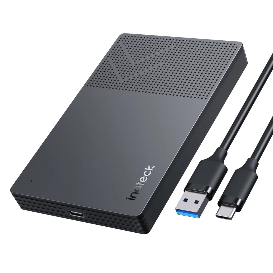 Inateck USB 3.2 Gen 2 Hard Drive Enclosure For 2.5" SSD HDD 6Gbps UASP Supported - Image 2 of 4