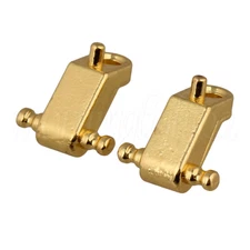 2PCS Electric Guitar String Retainers Tree Standard Roller String Guides Gold