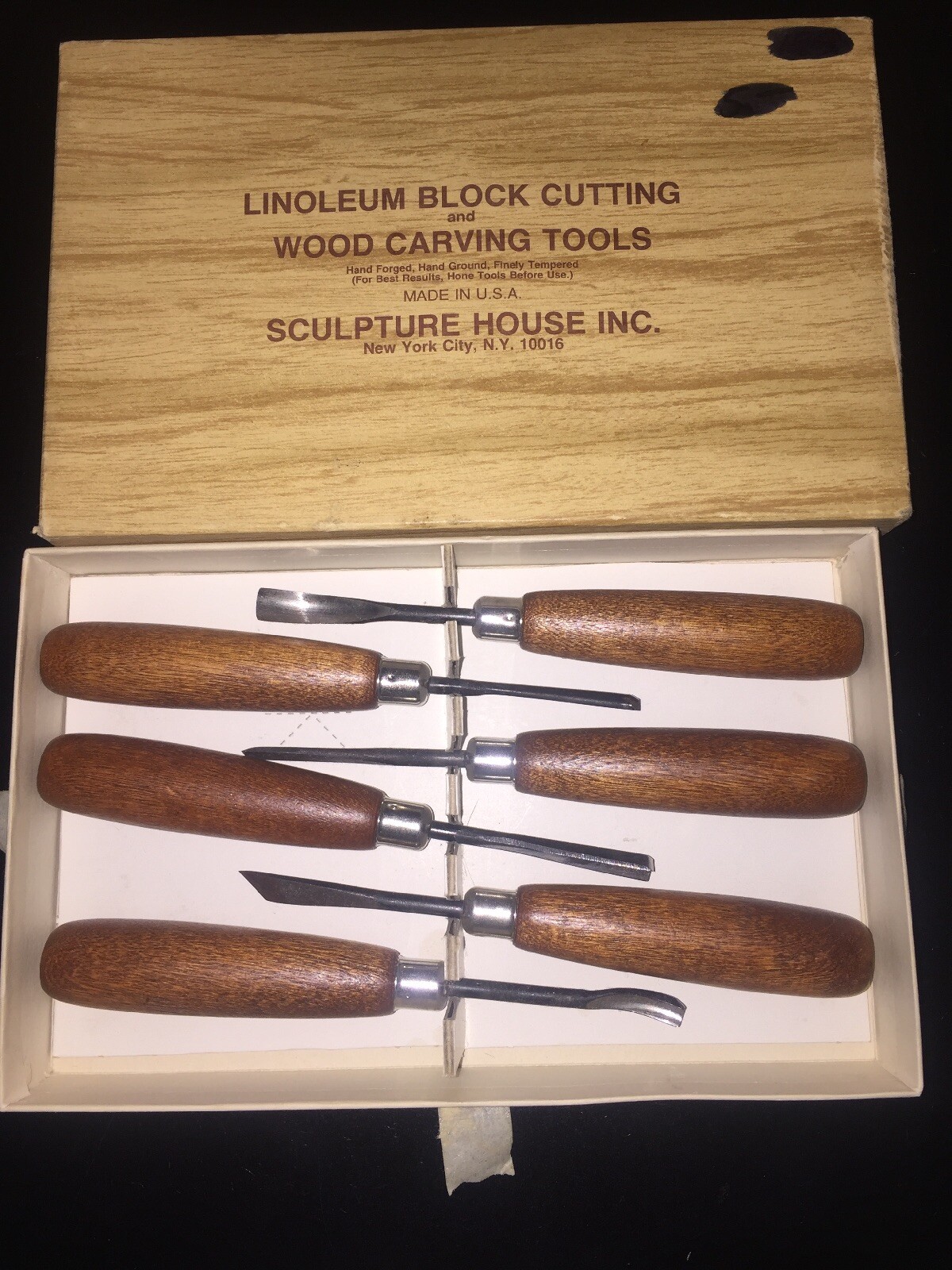 Sculpture House Wood Carving 6 Piece Tool SetNew In Original Box eBay