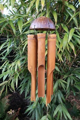 WINDSPIEL BAMBUS KLANGSPIEL 85 CM LANG FENG SHUI DEKO HAUS GARTEN TERRASSE  | eBay.de