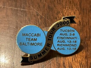 Maccabi Team Baltimore Summer Tour 2000 Pin