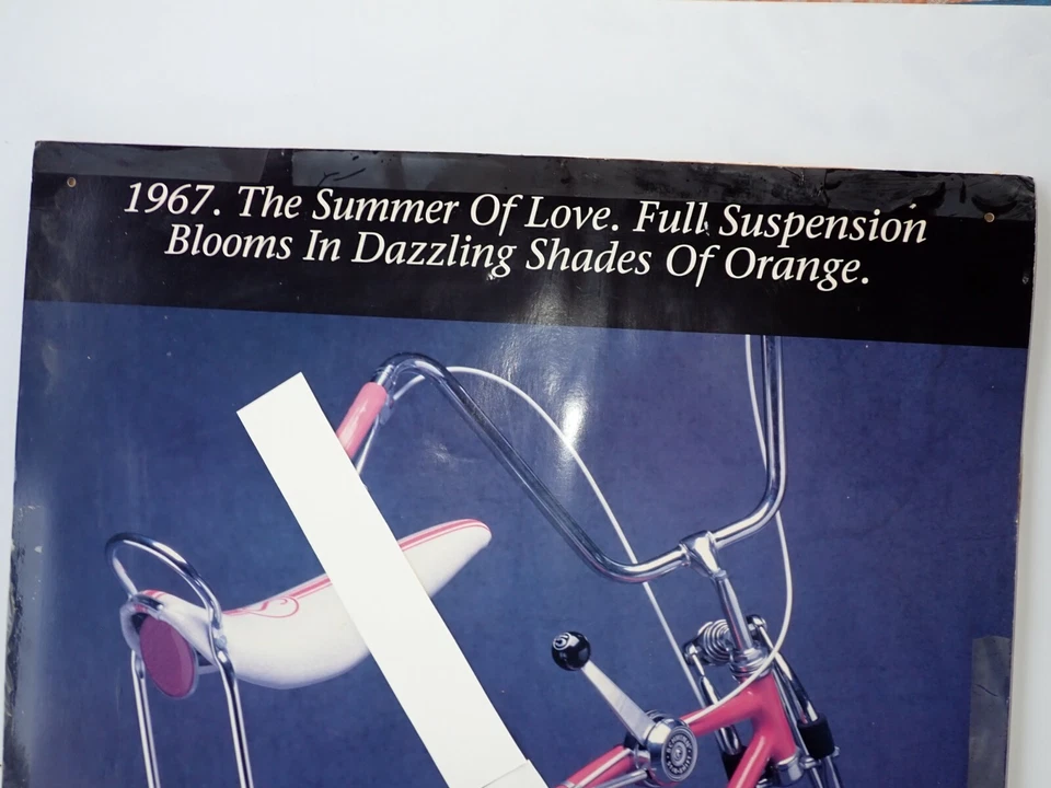 Muy Raro 1991 Schwinn Orange Krate "Summer Of Love" Publicidad Tienda Letrero! ! Foto 2 de 4